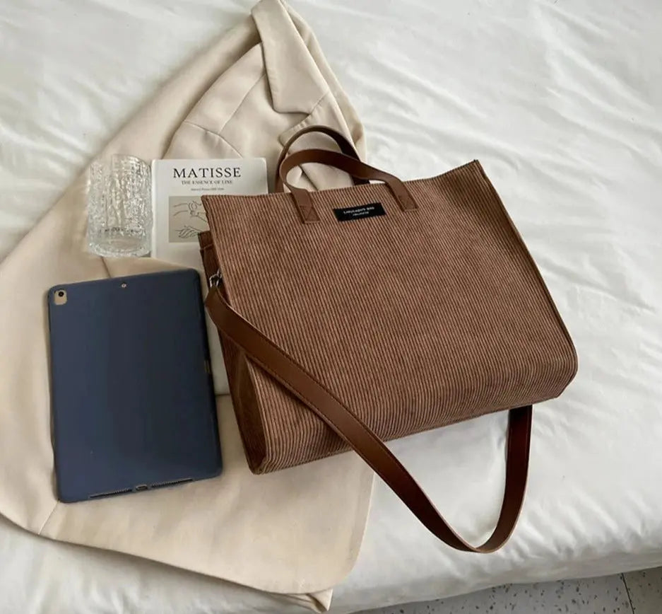 Vanta Vintage Corduroy Luxury Handbag Siren Fashion