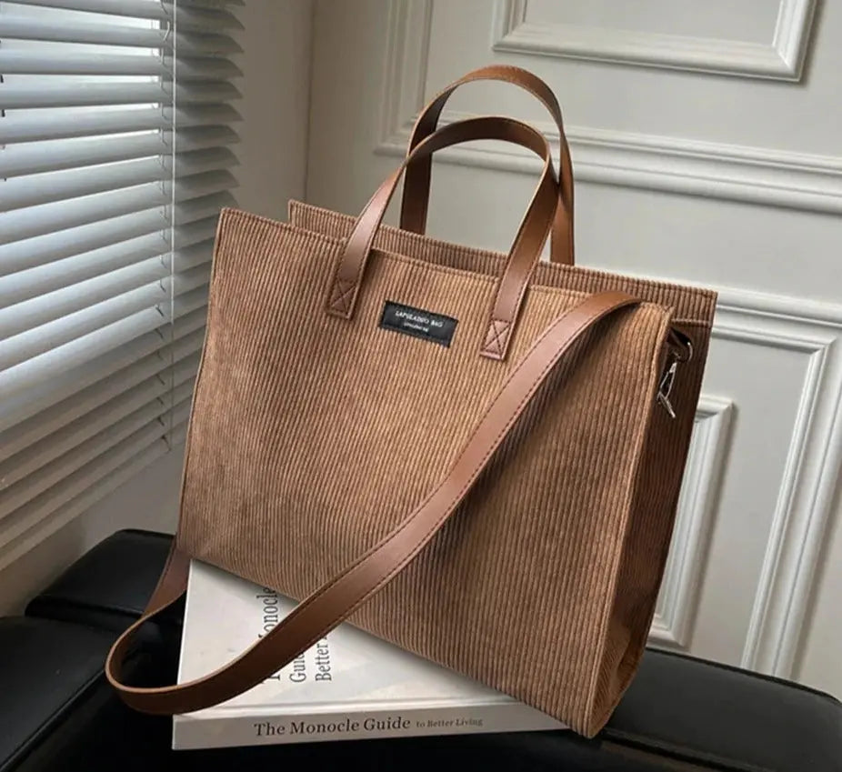 Vanta Vintage Corduroy Luxury Handbag Siren Fashion