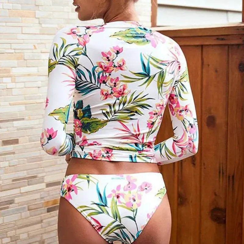 Zuma II Long Sleeve Two Piece Push Up Swimwear Siren Fashion