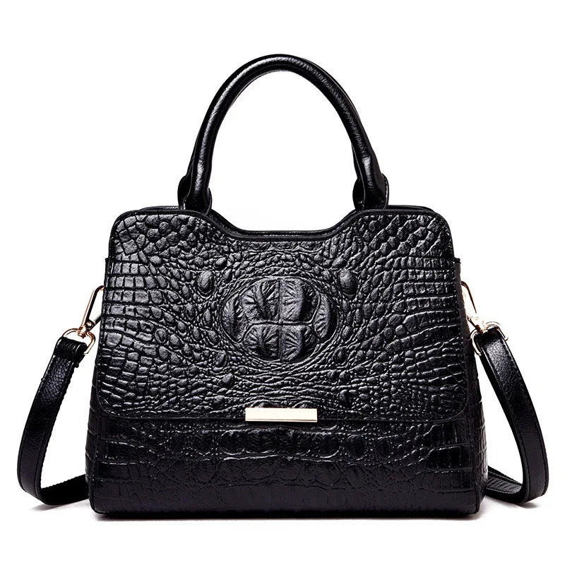 Sofia Alligator Genuine Leather Shoulder Tote Siren Fashion