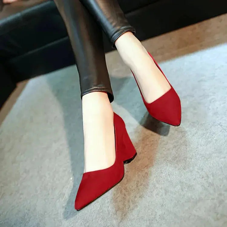 Francesca Fashion Suede Pumps Siren Fashion