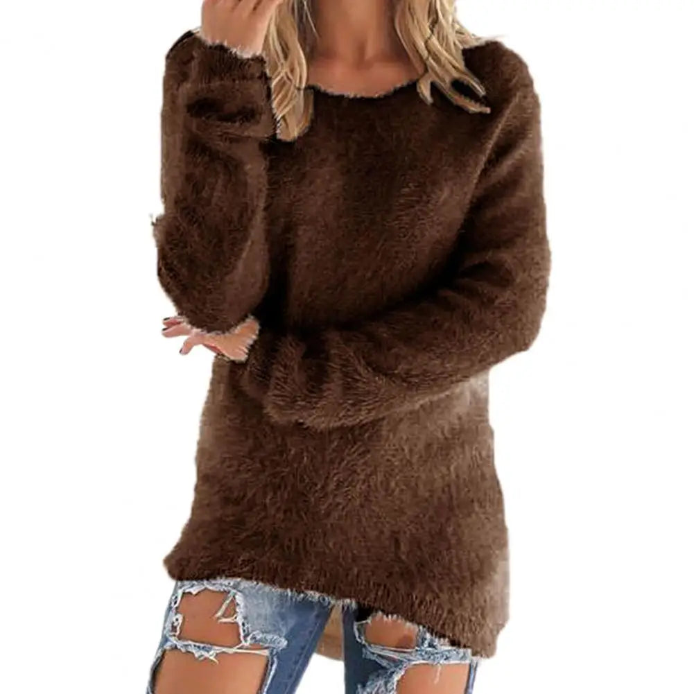 Evelina Fashion Vintage Fluffy Sweater Siren Fashion