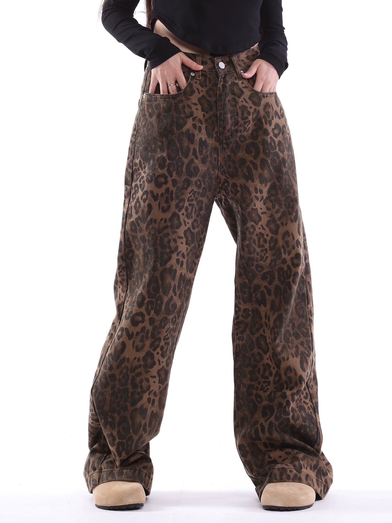 Viviana Fashion Vintage Leopard Print Pants Siren Fashion