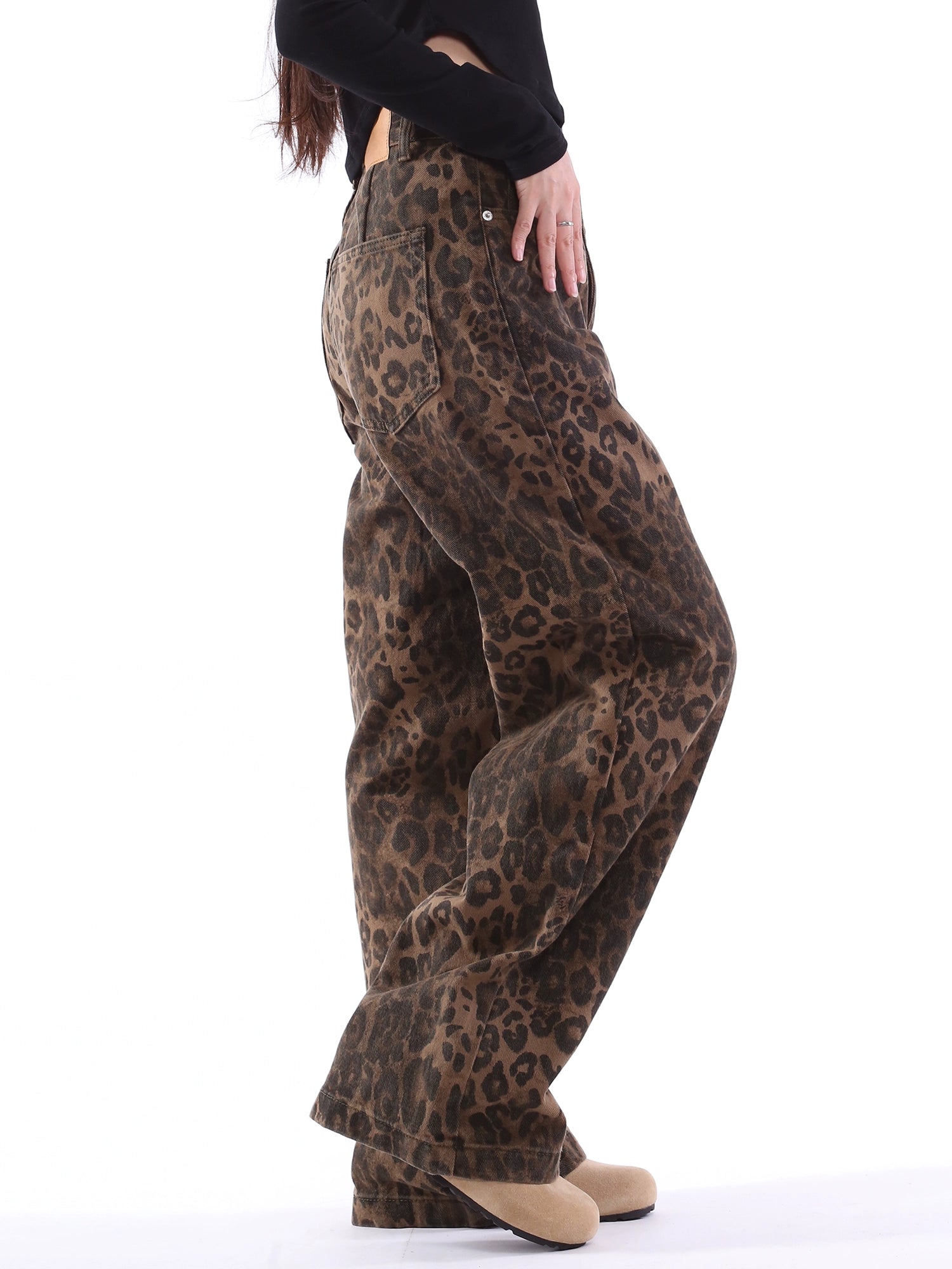 Viviana Fashion Vintage Leopard Print Pants Siren Fashion