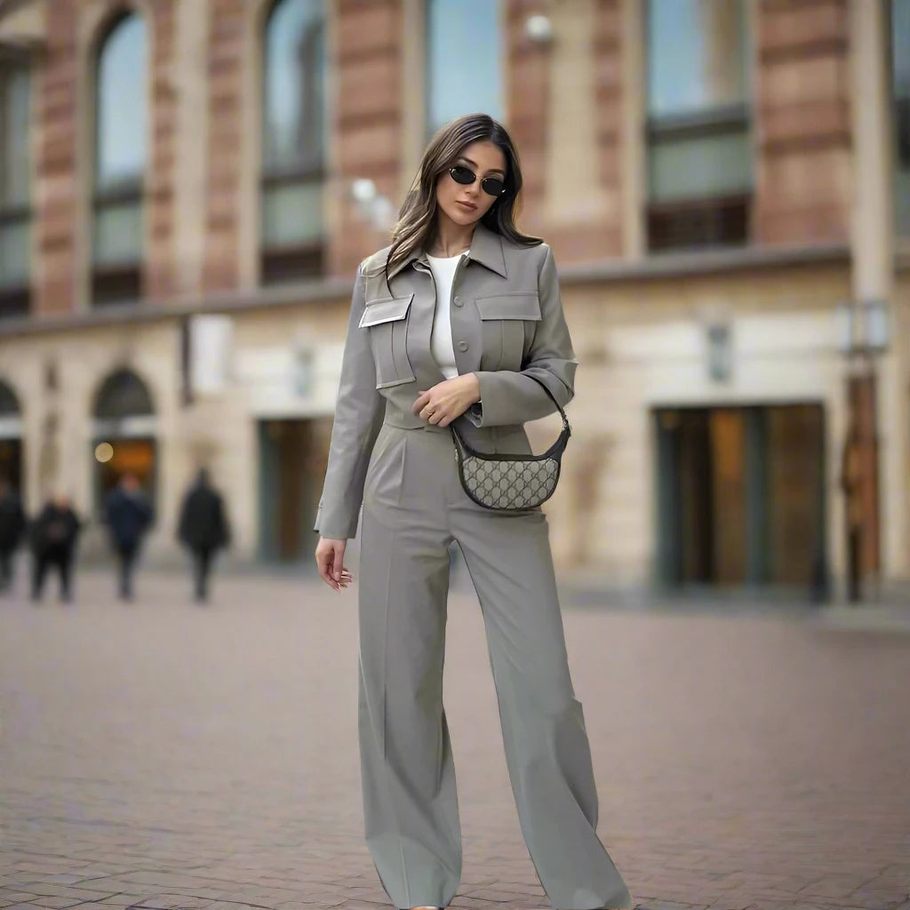 Lake Shore Fashion Chic Pants Suit Siren Fashion