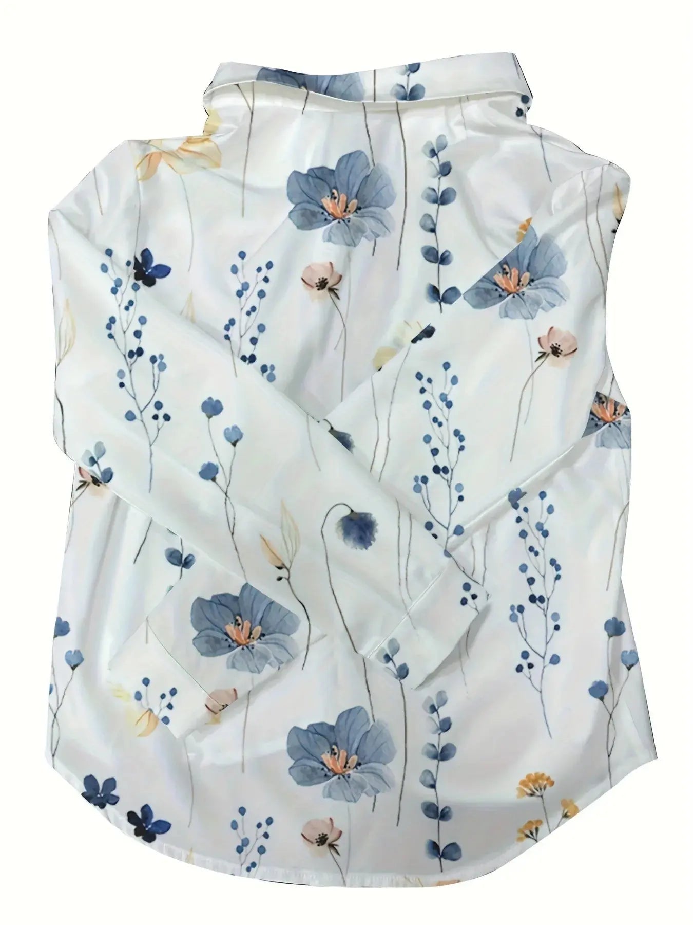 Fiona Casual Long Sleeve Blouse, Multi Print Siren