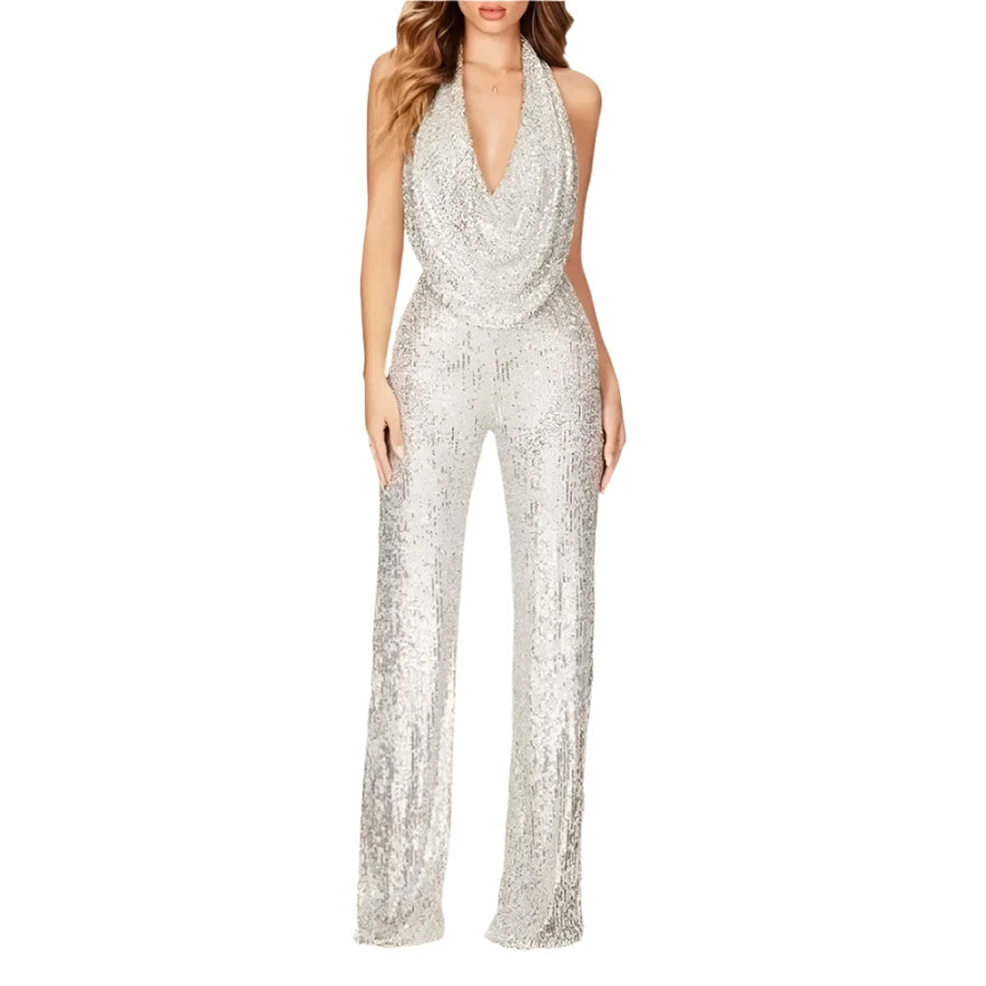 Lombard Street Sequined Jumpsuit Siren Fashion