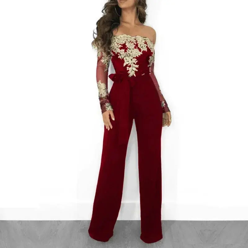 Fiona Off Shoulder Embroidered Party Romper Siren Fashion