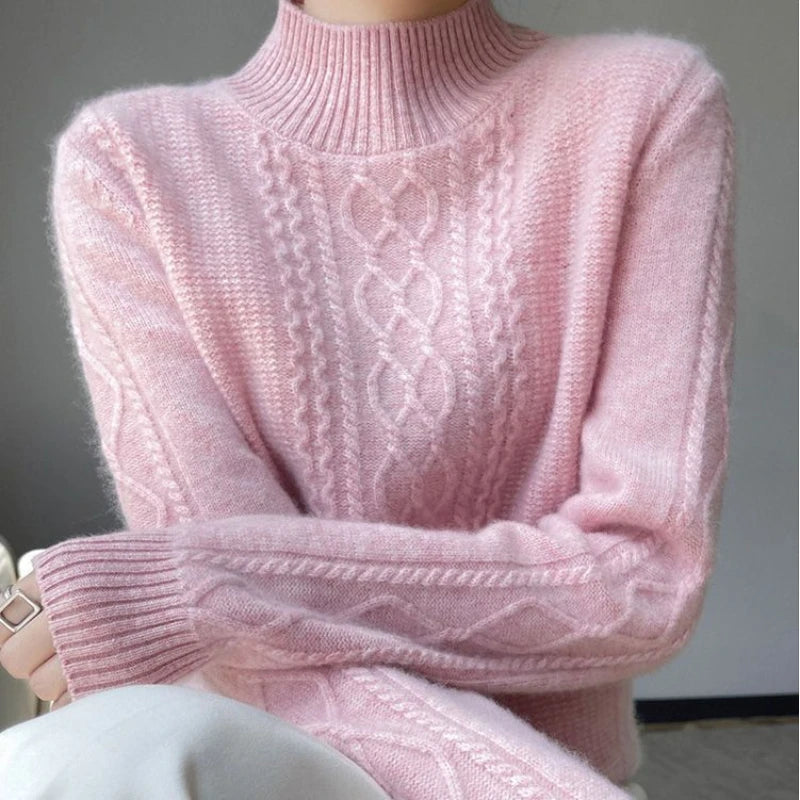 Viviana Knitted Turtleneck Cashmere Sweater Siren Fashion