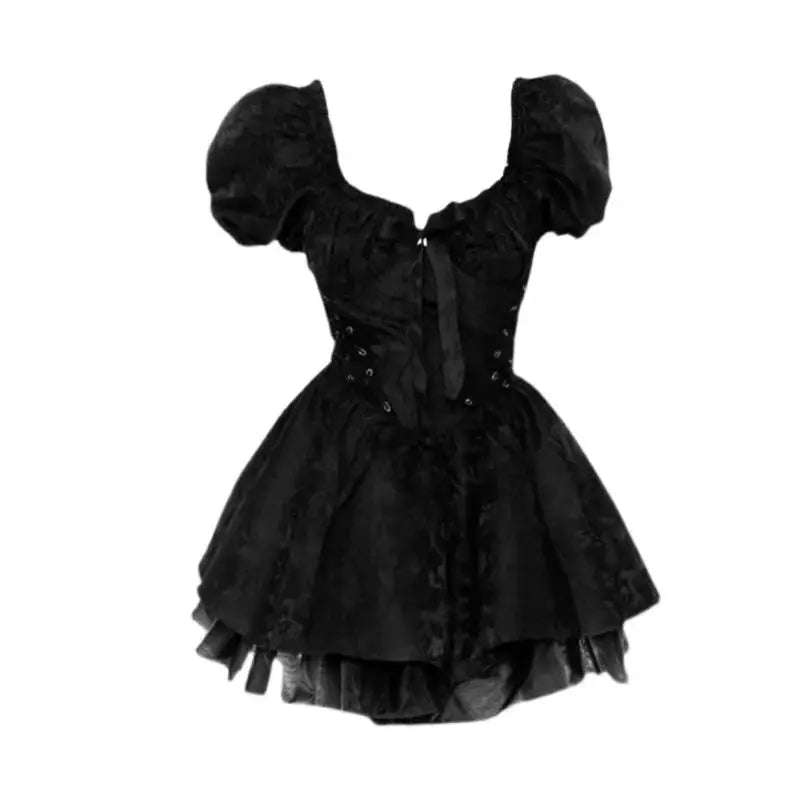 Gothic Girl Revival Mini Dress Siren