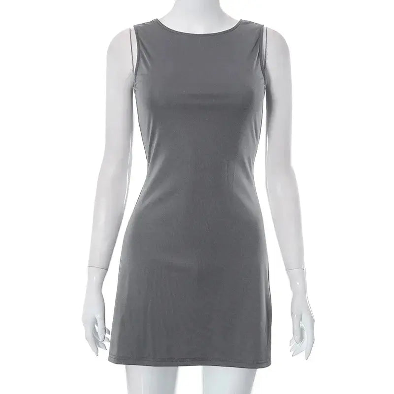 Ali Sleek Chic Sleeveless Dress Siren Fashion