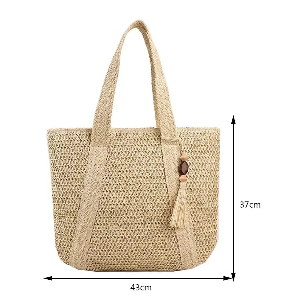 Sienna Straw Woven Shoulder Casual Bag Siren