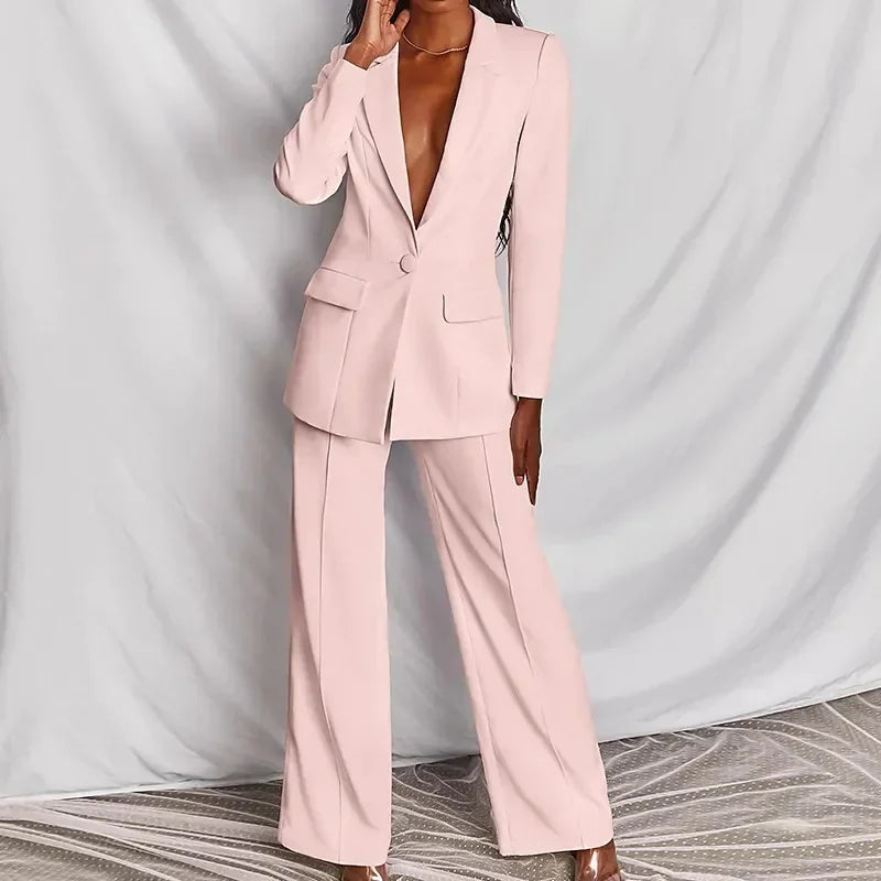 Francesca Long and Loose Pant Suit Siren Fashion