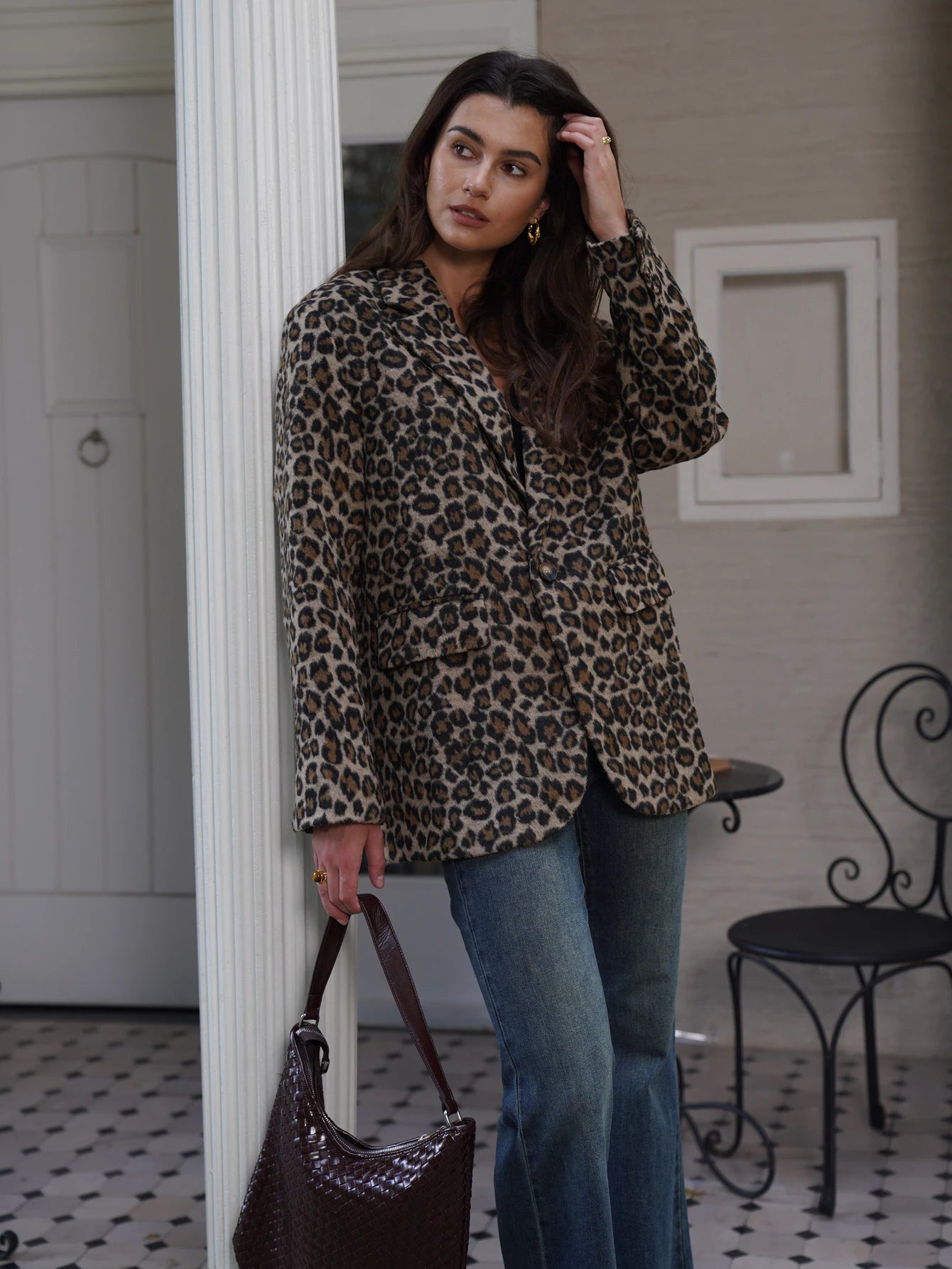 Amadea Leopard Fashion Blazer Siren Fashion