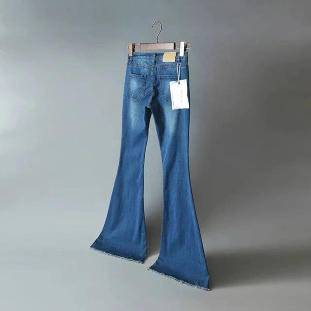 Bianca Fashion Denim Wide Flare Jeans Siren Fashion