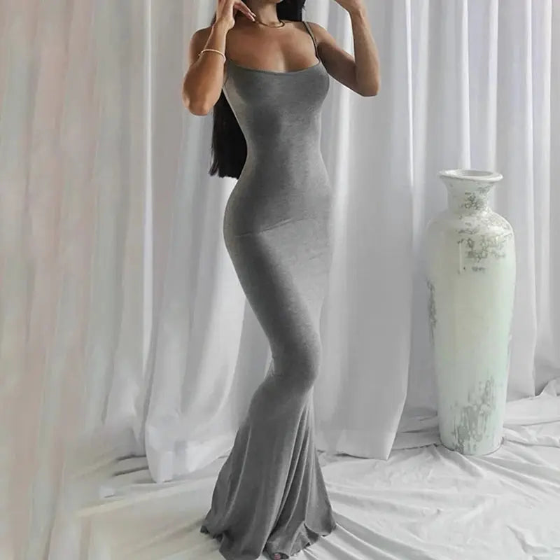 Katana Elegant Bodycon Maxi Dress Siren Fashion