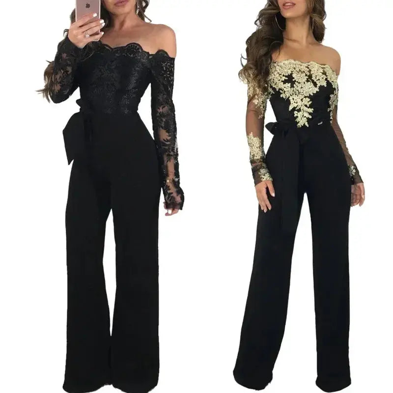 Fiona Off Shoulder Embroidered Party Romper Siren Fashion