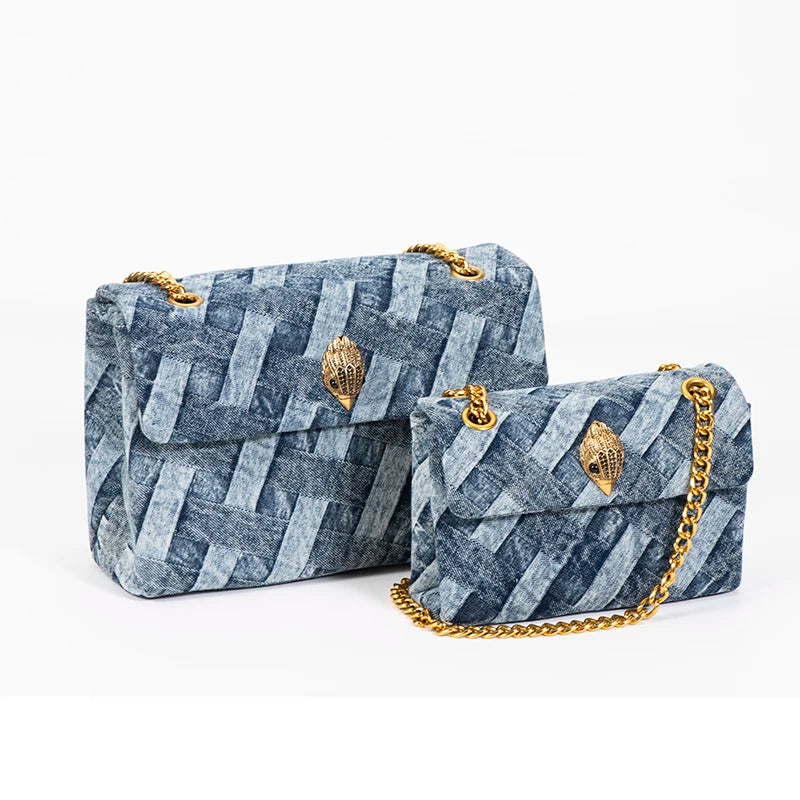 Cristina Denim Patchwork Purse Siren Fashion