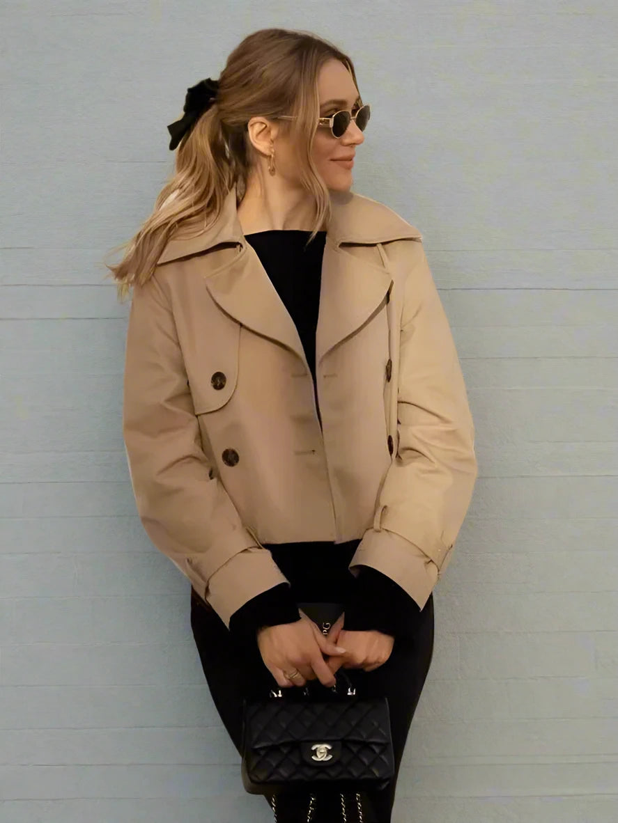 Francesca Cropped Trench Coat