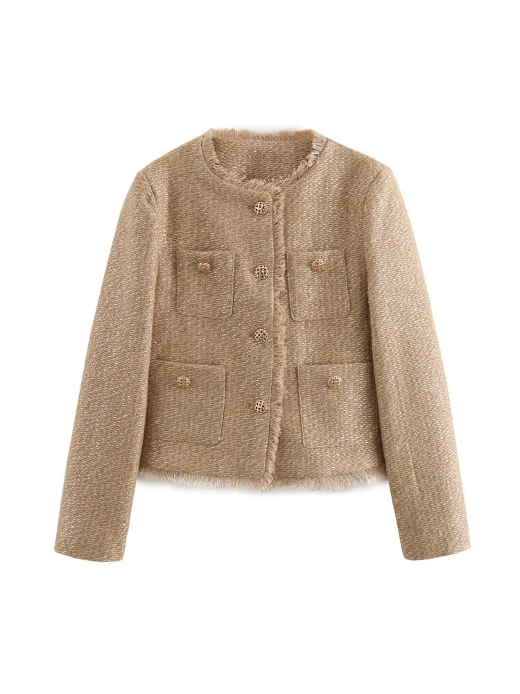 Cinzia Tweed Cropped Jacket Siren Fashion