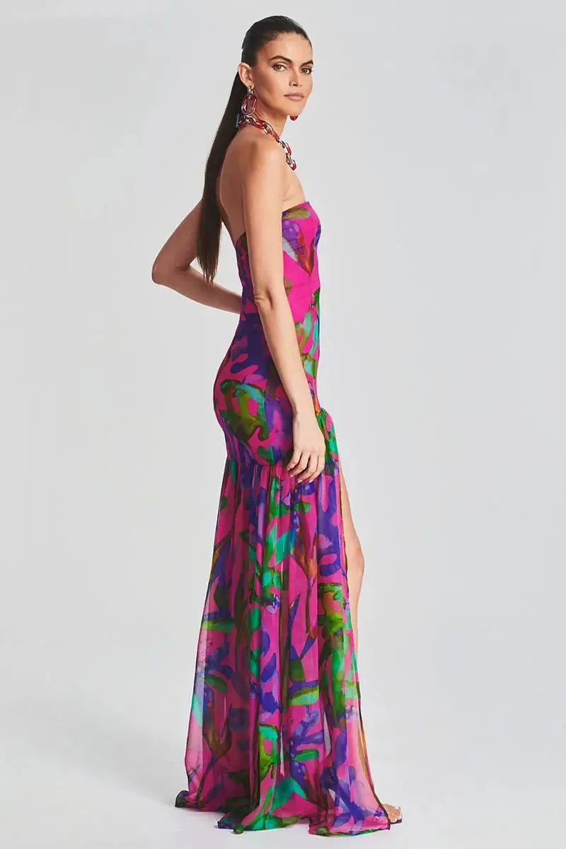 Hana Tropical Maxi Dress Siren