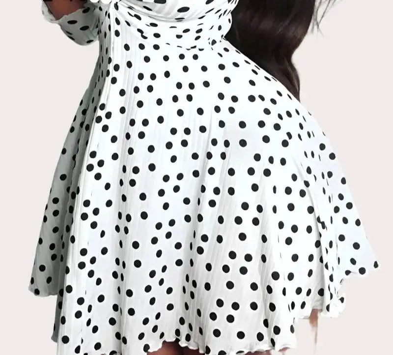 Leah PolkaDot Dress Long Sleeve Siren Fashion