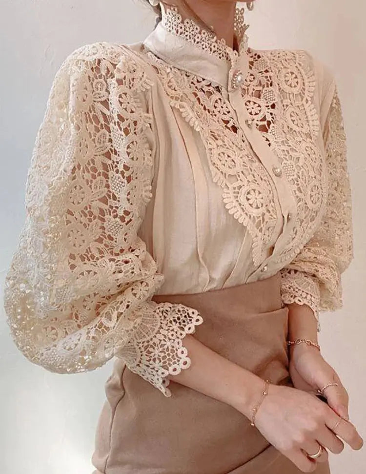 Cleo Chiffon Turtleneck Chic Blouse Siren Fashion