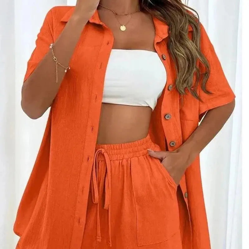 The Emma Matching Set Casual Cotton Two Piece Siren Fashion