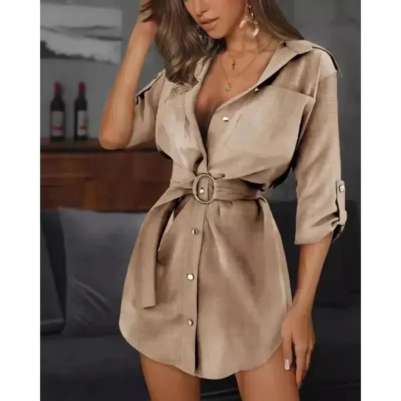 Mirabella Lace Up Cardigan Mini Dress Siren Fashion