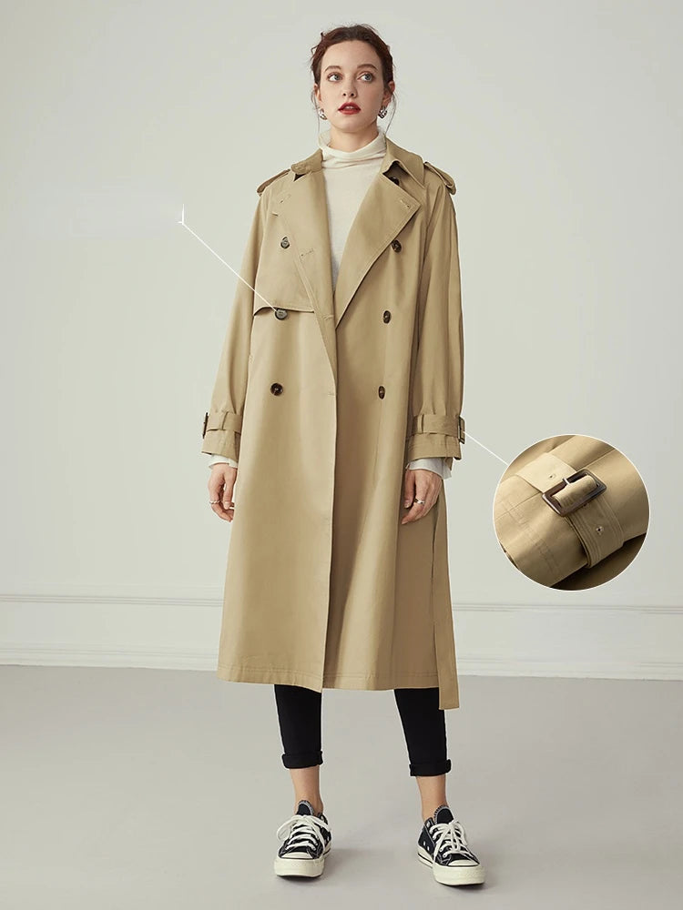 Palmira Fashion Belted Trench Coat Siren Fashion