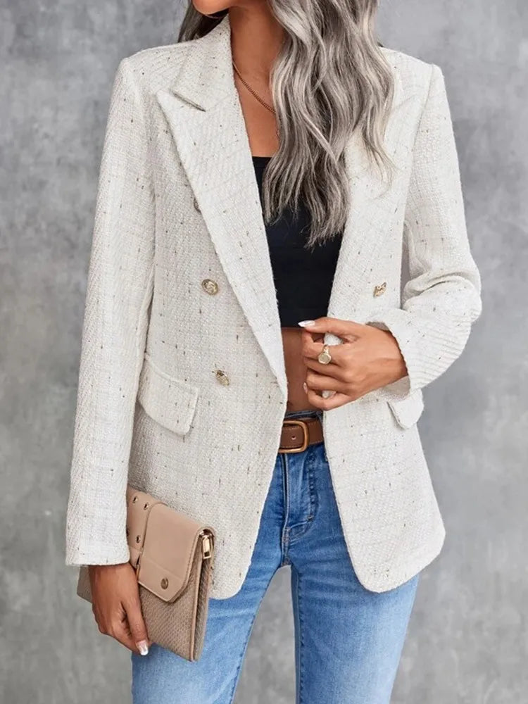 Stefania Casual Tweed Suit Coat Siren Fashion