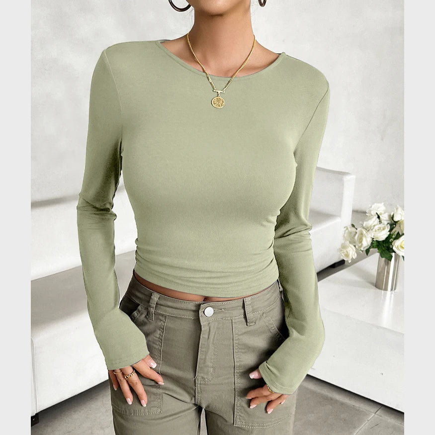 The Viviana Long Sleeve Pullover Top Siren Fashion