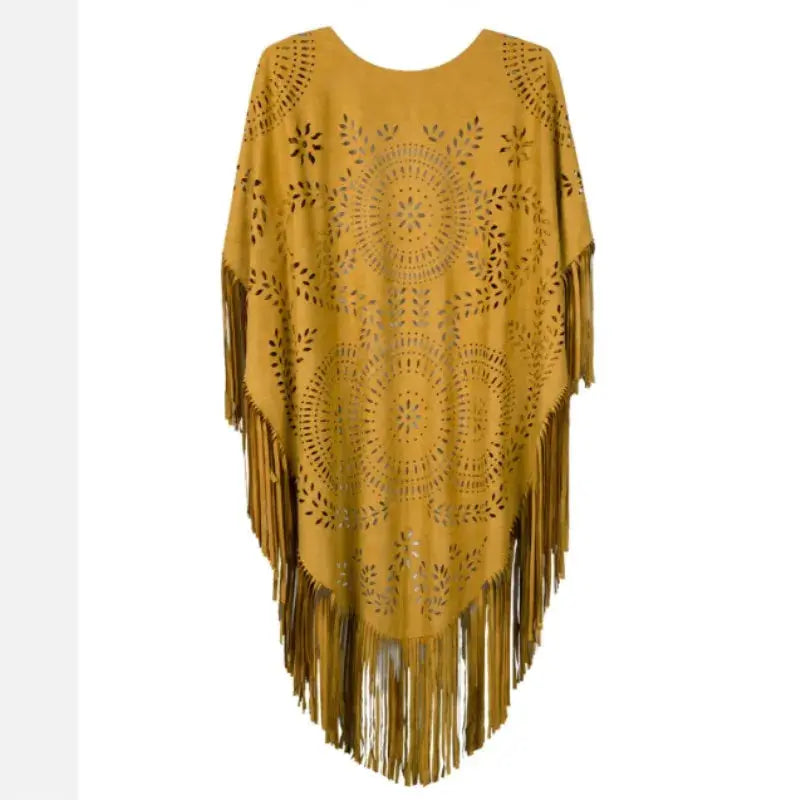 Willow Camel Suede Shawl Siren