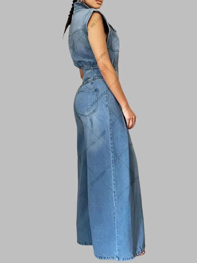 Delta Denim Wide Leg Jumper Siren Fashion