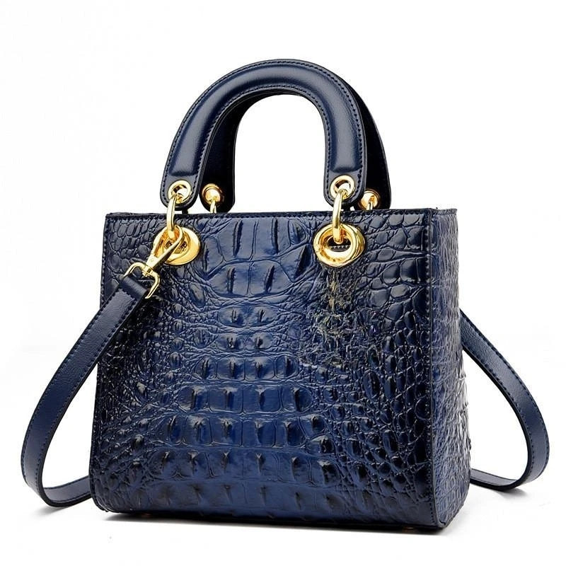 Serafina Designer Leather Crocodile Bag Siren Fashion