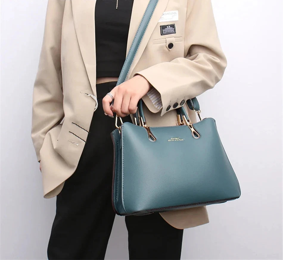 Ginevra Soft Leather Shoulder Bag Siren Fashion