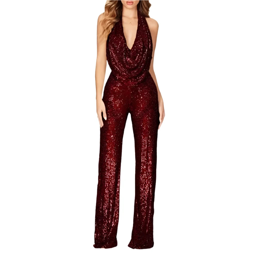 Lombard Street Sequined Jumpsuit Siren Fashion