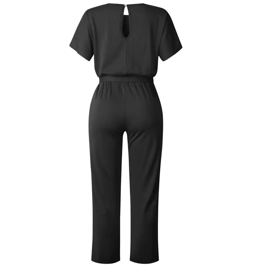 Diana Elegance Short Sleeve Romper Siren Fashion