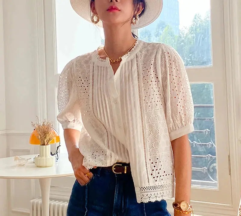 Andrea Gypsy Chic Blouse Shirt Siren Fashion