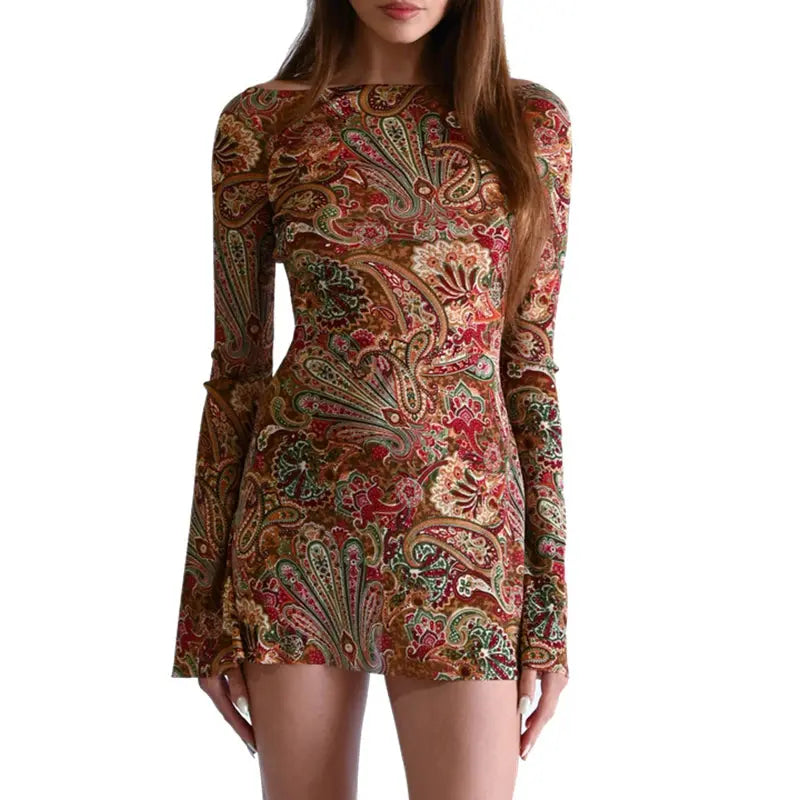 Ava Vintage Chic Mini Dress Siren Fashion