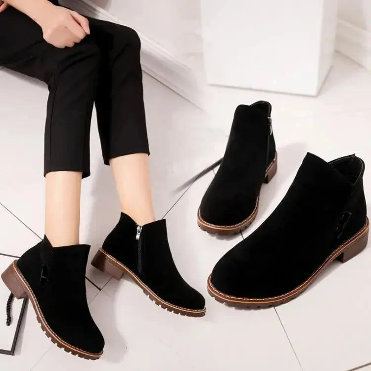 Bruna Fashion Thick Sole Boots Siren Fashion