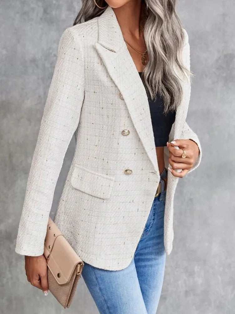 Stefania Casual Tweed Suit Coat Siren Fashion