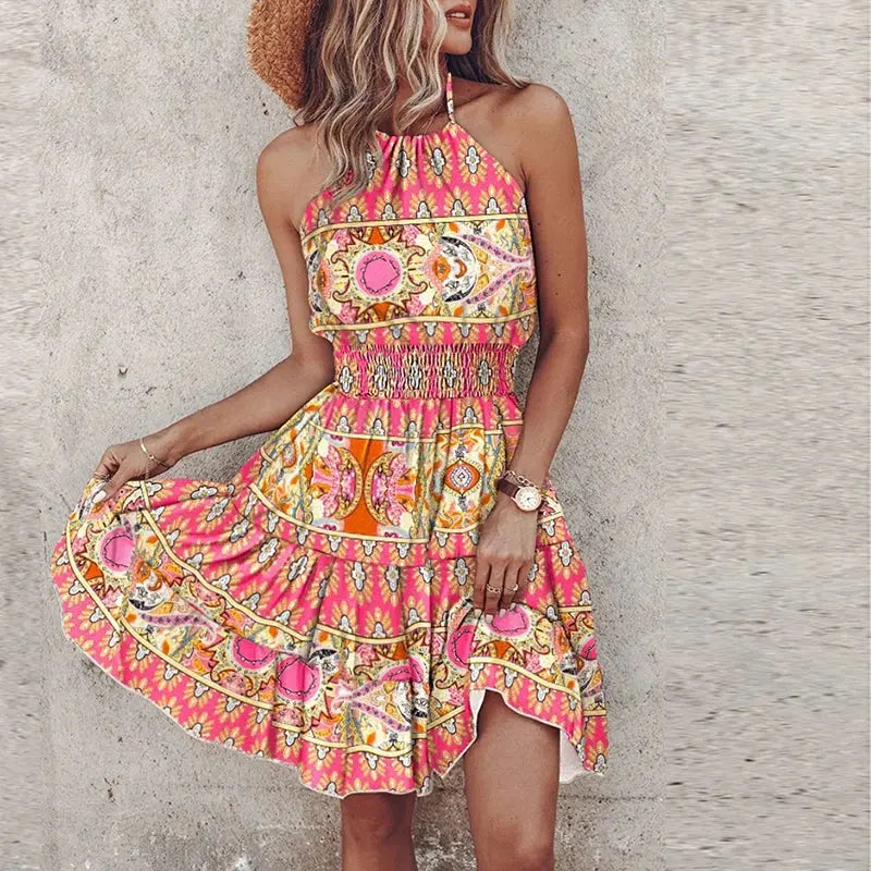 Lilly's Floral Print Mini Dress Siren