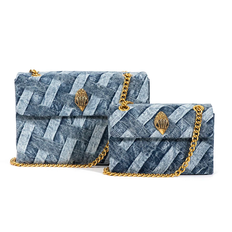 Cristina Denim Patchwork Purse Siren Fashion