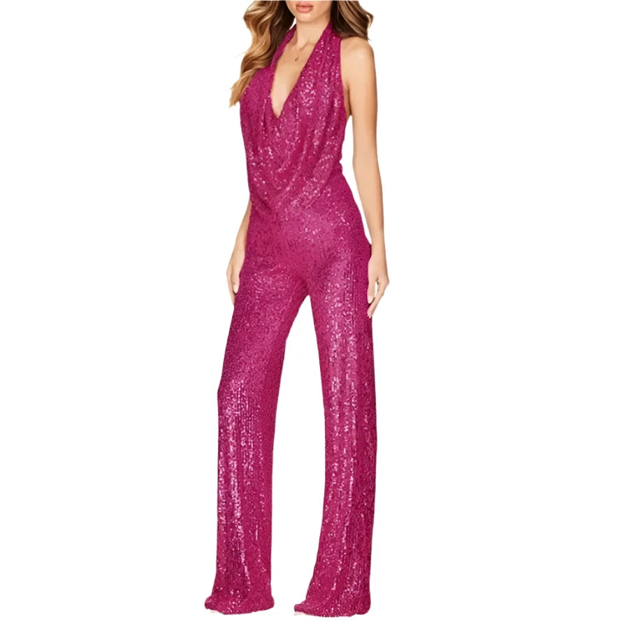 Lombard Street Sequined Jumpsuit Siren Fashion