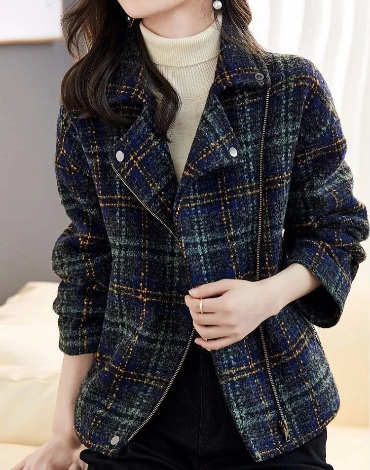 Always Chic Plaid Tweed Jacket Siren Fashion