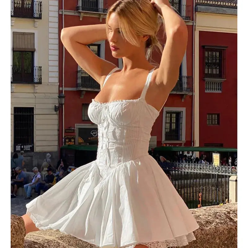 Sadie Sexy Italian Corset Mini Dress Siren