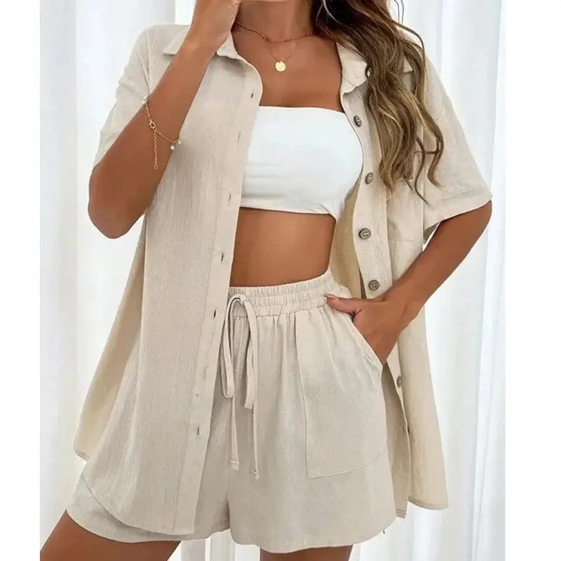 The Emma Matching Set Casual Cotton Two Piece Siren Fashion