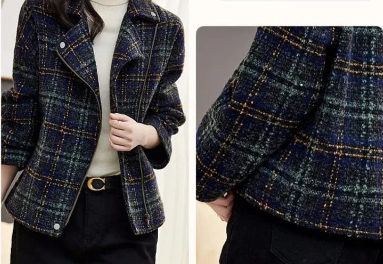 Always Chic Plaid Tweed Jacket Siren Fashion