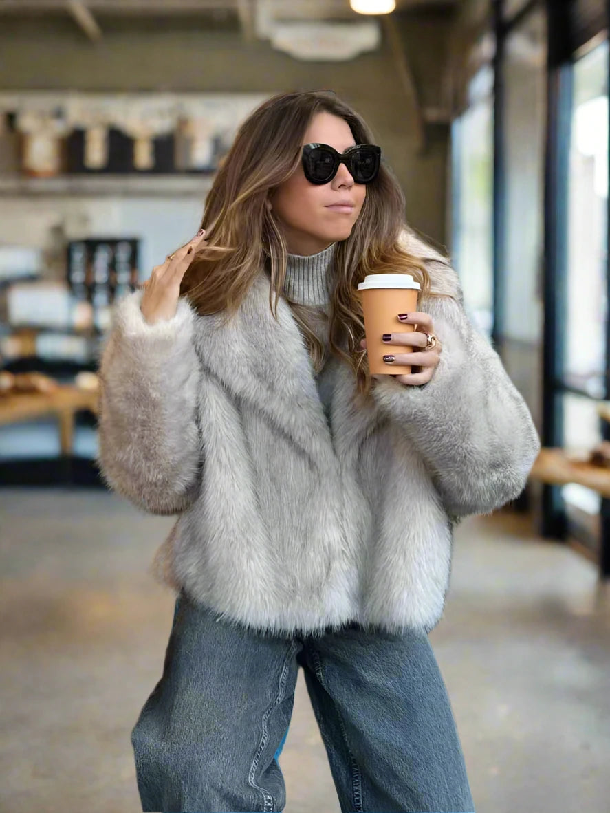 Serena Faux Fur Chic Jacket Siren Fashion